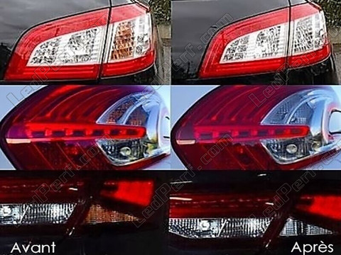 Rear indicators LED for Audi A1 II before and after