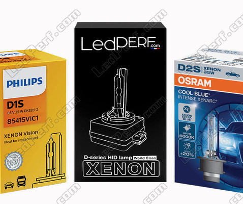 Original Xenon bulb for Audi A1, Osram, Philips and LedPerf brands available in: 4300K, 5000K, 6000K and 7000K