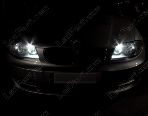 xenon white sidelight bulbs LED for BMW Serie 1 (E81 E82 E87 E88)