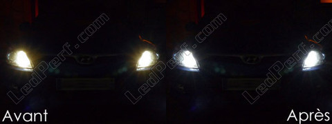 xenon white sidelight bulbs LED for Hyundai I30 MK1