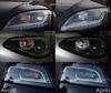 Front indicators LED for Mazda 2 phase 1 before and after