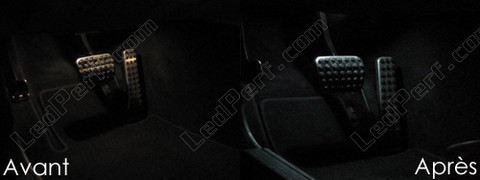 LEDs for footwell and floor Mercedes Classe C (W204)