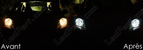 xenon white sidelight bulbs LED for Peugeot 107