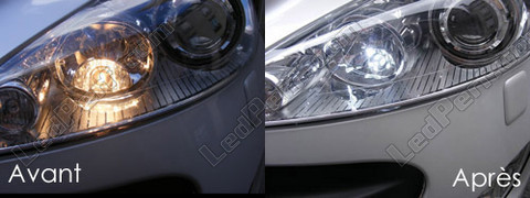 LED sidelight bulbs - Daytime running lights - Peugeot 308 Rcz