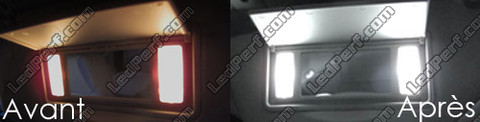 LED Sunvisor Vanity Mirrors Peugeot 5008
