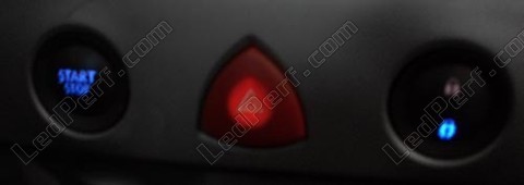 LED for Renault Megane 2 start/stop button and locking in blue