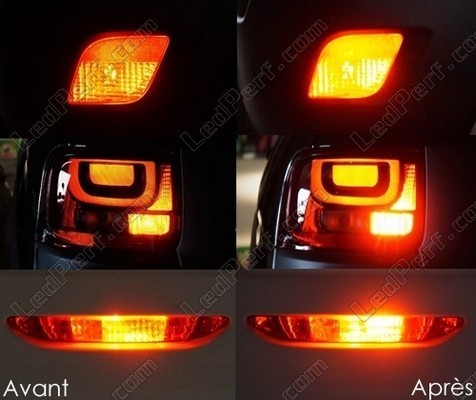 rear fog light LED for Renault Megane 4 before and after