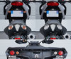 Rear indicators LED for BMW Motorrad G 310 R before and after