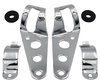 Set of Attachment brackets for chrome round BMW Motorrad R 1150 R headlights