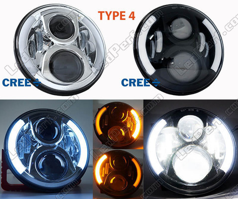 BMW Motorrad R 1150 R type 4 motorcycle LED headlight with daytime running lights and indicators