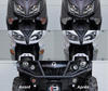 Front indicators LED for Kawasaki KVF 650 before and after