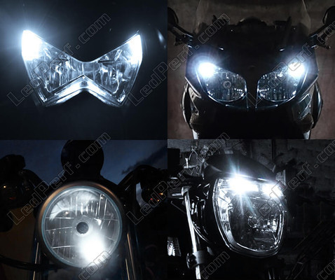xenon white sidelight bulbs LED for Kawasaki Ninja ZX-10R (2008 - 2010) Tuning