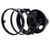 Black round headlight for 7 inch full LED optics of Moto-Guzzi Bellagio 940, parts assembly