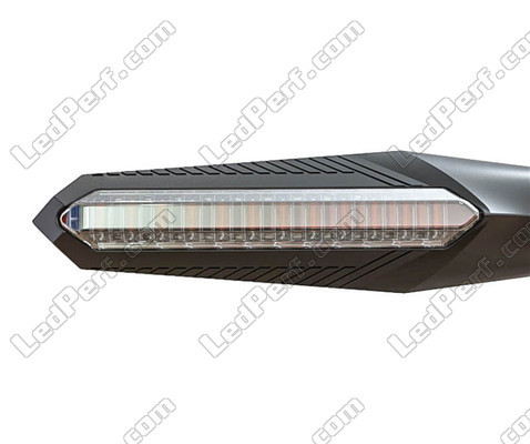 Sequential LED Indicator for Moto-Guzzi California 1100 Classic, front view.