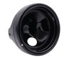 round satin black headlight for adaptation on a Full LED look on Moto-Guzzi California 1400 Touring
