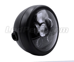 Satin black motorcycle round housing headlight for 5.75 inch full LED optics