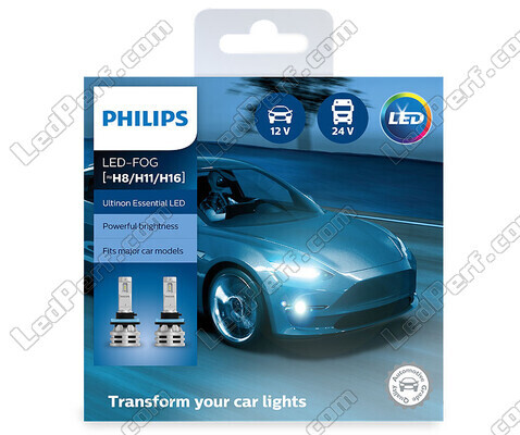 H16 LED bulbs Kit PHILIPS Ultinon Essential LED - 11366UE2X2