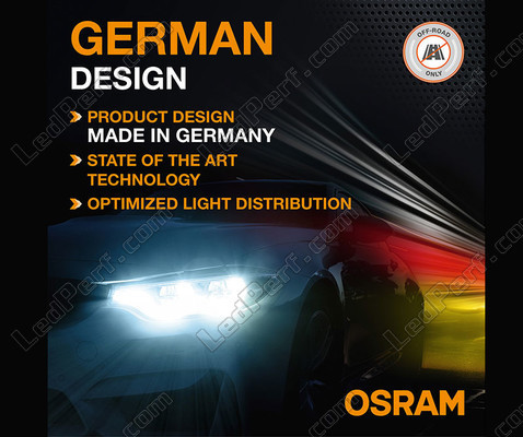 German design of the H4 Osram LEDriving® XTR 6000K LED - 64193DWXTR
