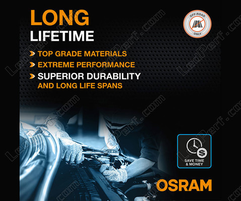 Life span of the LED bulbs H4 Osram LEDriving® XTR 6000K - 64193DWXTR