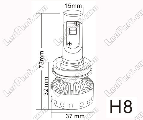 Mini High Power H8 Led Bulb Tuning