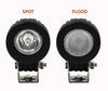 Additional LED Light CREE Round 10W for Motorcycle - Scooter - ATV Spotlight VS Floodlight