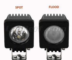 Additional LED Light CREE Square 10W for Motorcycle - Scooter - ATV Spotlight VS Floodlight