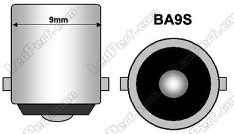 BA9S LED bulb T4W Efficacity xenon effect white