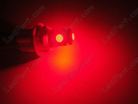 BA9S LED bulb T4W Xtrem red