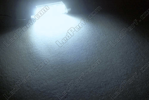 white 37mm Ceiling Light festoon LED, Trunk, glove box, licence plate - C5W