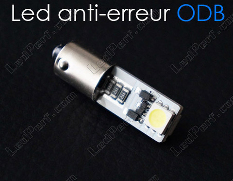 BAX9S LED bulb H6W Anti-OBC error xenon effect white