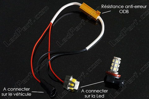 H8 H11 resistor for LED - 6000K Xenon with anti-OBC error option