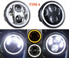 Type 4 LED headlight for Kawasaki Eliminator 250 - Round motorcycle optics approved