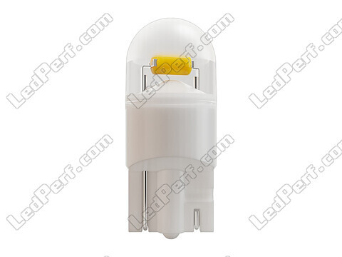 Close-up of an approved Osram Night Breaker W5W LED bulb