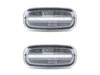 Front view of the sequential LED turn signals for Audi A4 B5 - Transparent Color