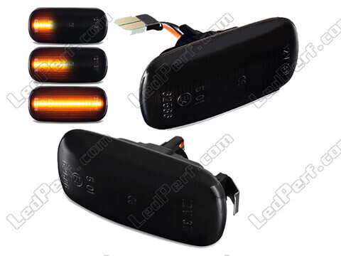 Dynamic LED Side Indicators for Audi A6 C6 - Smoked Black Version