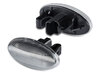 Side view of the sequential LED turn signals for Citroen C-Crosser - Transparent Version