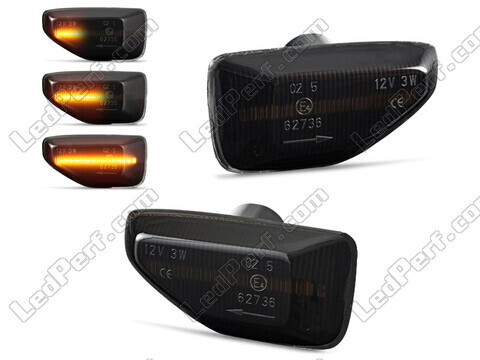 Dynamic LED Side Indicators for Dacia Logan 2 - Smoked Black Version