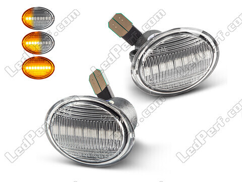 Sequential LED Turn Signals for Fiat 500 - Clear Version
