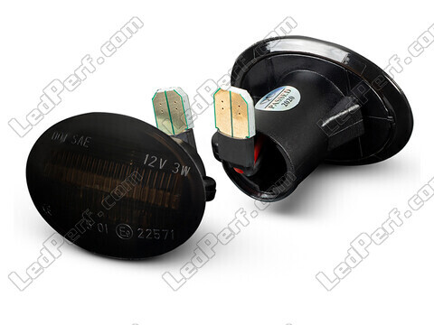 Side view of the dynamic LED side indicators for Ford Ka II - Smoked Black Version