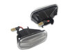 Side view of the sequential LED turn signals for Honda Jazz - Transparent Version