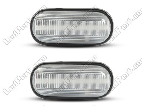Front view of the sequential LED turn signals for Honda S2000 - Transparent Color