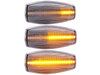 Lighting of the transparent sequential LED turn signals for Hyundai Getz