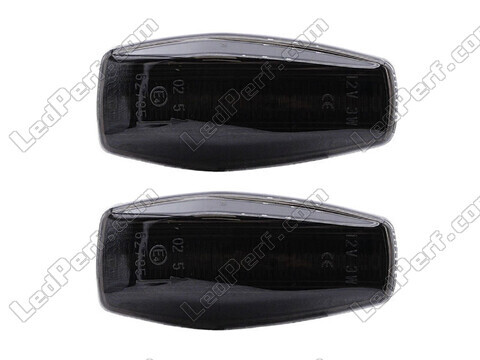 Front view of the dynamic LED side indicators for Hyundai I10 - Smoked Black Color