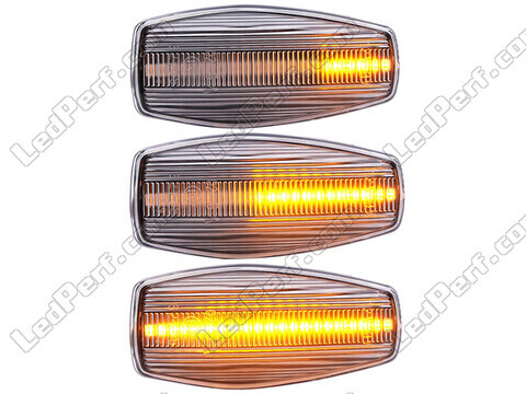 Lighting of the transparent sequential LED turn signals for Hyundai I10