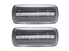 Front view of the sequential LED turn signals for Jeep Commander (XK) - Transparent Color