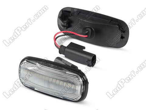 Side view of the sequential LED turn signals for Land Rover Defender - Transparent Version