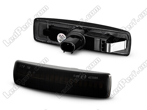 Side view of the dynamic LED side indicators for Land Rover Discovery III - Smoked Black Version