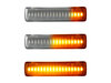 Lighting of the transparent sequential LED turn signals for Land Rover Freelander II