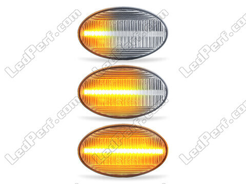Lighting of the transparent sequential LED turn signals for Mercedes A-Class (W168)