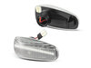 Side view of the sequential LED turn signals for Mercedes E-Class (W210) 1999 - 2002 - Transparent Version